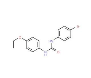 N-(4-Bromophenyl)-N&prime;-(4-ethoxyphenyl)urea - chemical structure image