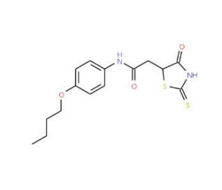 N-(4-Butoxyphenyl)-2-(2-mercapto-4-oxo-4,5-dihydro-1,3-thiazol-5-yl)acetamide - chemical structure image