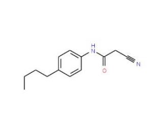 N-(4-Butyl-phenyl)-2-cyano-acetamide - chemical structure image