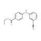 N-(4-Carbethoxyphenyl)-N-(3-cyanophenyl)amine (CAS 458550-46-4) - chemical structure image