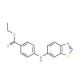 N-(4-Carbethoxyphenyl)-N-4-(6′-benzothiazole)amine (CAS 458550-54-4) - chemical structure image