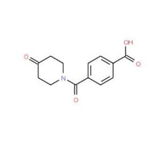 N-(4-Carboxylic)benzoyl-4-piperidone (CAS 672309-93-2) - chemical structure image