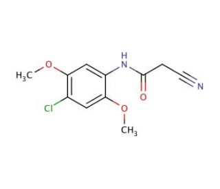 N-(4-Chloro-2,5-dimethoxyphenyl)-2-cyanoacetamide - chemical structure image