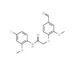 N-(4-Chloro-2-methoxy-phenyl)-2-(4-formyl-2-methoxy-phenoxy)-acetamide - chemical structure image