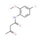 N-(4-Chloro-2-methoxy-phenyl)-3-oxo-butyramide - chemical structure image