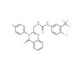 N-[4-Chloro-3-(trifluoromethyl)phenyl]-N&prime;-[[3-(4-fluorophenyl)-3,4-dihydro-4-oxo-2-quinazolinyl]methyl]urea (CAS 330796-24-2)