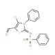 N-(4-Chloro-5-formyl-3-phenyl-3H-thiazol-2-ylidene)-benzenesulfonamide - chemical structure image