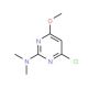 N-(4-Chloro-6-methoxy-2-pyrimidinyl)-N,N-dimethylamine (CAS 13012-26-5) - chemical structure image