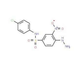 N-(4-Chloro-phenyl)-4-hydrazino-3-nitro-benzenesulfonamide - chemical structure image