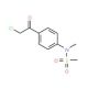 N-[4-(chloroacetyl)phenyl]-N-methylmethanesulfonamide - chemical structure image