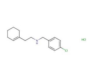 N-(4-Chlorobenzyl)-2-(1-cyclohexen-1-yl)-1-ethanamine hydrochloride - chemical structure image