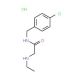N-(4-chlorobenzyl)-2-(ethylamino)acetamide hydrochloride - chemical structure image