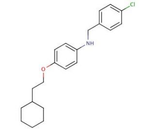 N-(4-Chlorobenzyl)-4-(2-cyclohexylethoxy)aniline - chemical structure image