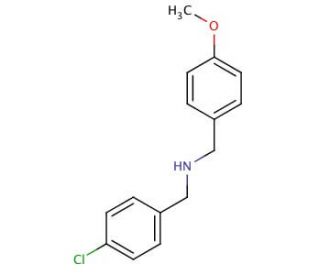 N-(4-Chlorobenzyl)(4-methoxyphenyl)methanamine - chemical structure image