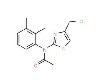 N-[4-(chloromethyl)-1,3-thiazol-2-yl]-N-(2,3-dimethylphenyl)acetamide - chemical structure image