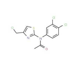 N-[4-(chloromethyl)-1,3-thiazol-2-yl]-N-(3,4-dichlorophenyl)acetamide - chemical structure image
