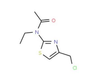 N-[4-(chloromethyl)-1,3-thiazol-2-yl]-N-ethylacetamide - chemical structure image