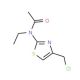 N-[4-(chloromethyl)-1,3-thiazol-2-yl]-N-ethylacetamide - chemical structure image