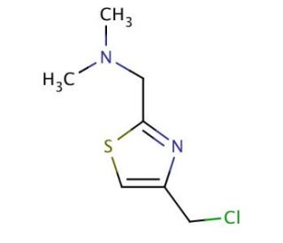 N-{[4-(Chloromethyl)-1,3-thiazol-2-yl]methyl}-N,N-dimethylamine (CAS 140176-73-4) - chemical structure image