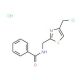 N-{[4-(chloromethyl)-1,3-thiazol-2-yl]methyl}benzamide hydrochloride - chemical structure image