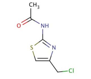 N-(4-Chloromethyl-thiazol-2-yl)-acetamide (CAS 7460-59-5) - chemical structure image