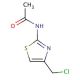 N-(4-Chloromethyl-thiazol-2-yl)-acetamide (CAS 7460-59-5) - chemical structure image
