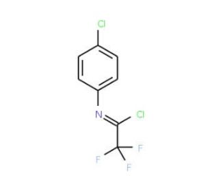 N-(4-chlorophenyl)-2,2,2-trifluoroethanecarbonimidoyl chloride - chemical structure image
