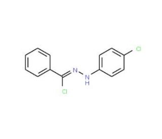 N-(4-Chlorophenyl)benzenecarbohydrazonoyl chloride (CAS 17359-82-9) - chemical structure image