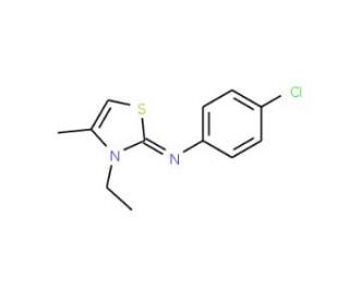 N-(4-chlorophenyl)-N-[(2Z)-3-ethyl-4-methyl-1,3-thiazol-2(3H)-ylidene]amine - chemical structure image