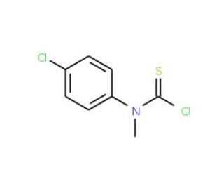 N-(4-Chlorophenyl)-N-methylthiocarbamoyl chloride (CAS 10218-95-8) - chemical structure image