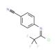 N-(4-cyanophenyl)-2,2,2-trifluoroethanecarbonimidoyl chloride - chemical structure image