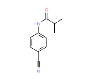 N-(4-cyanophenyl)-2-methylpropanamide (CAS 113715-23-4) - chemical structure image