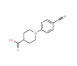N-(4-Cyanophenyl)piperidine-4-carboxylic acid (CAS 162997-21-9) - chemical structure image