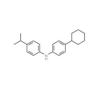 N-(4-cyclohexylphenyl)-4-isopropylbenzenamine (CAS 886365-92-0) - chemical structure image