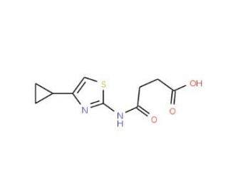 N-(4-Cyclopropyl-thiazol-2-yl)-succinamic acid - chemical structure image