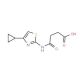 N-(4-Cyclopropyl-thiazol-2-yl)-succinamic acid - chemical structure image