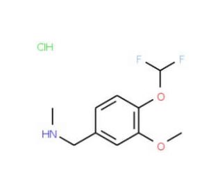 N-[4-(difluoromethoxy)-3-methoxybenzyl]-N-methylamine hydrochloride - chemical structure image