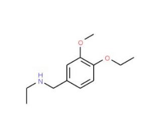 N-(4-ethoxy-3-methoxybenzyl)-N-ethylamine - chemical structure image