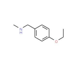 N-(4-ethoxybenzyl)-N-methylamine (CAS 41690-86-2) - chemical structure image