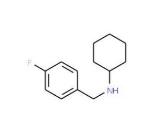 N-(4-fluorobenzyl)cyclohexanamine (CAS 356531-67-4) - chemical structure image
