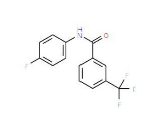 N-(4-Fluorophenyl)-3-(trifluoromethyl)benzamide (CAS 33489-71-3) - chemical structure image