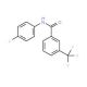 N-(4-Fluorophenyl)-3-(trifluoromethyl)benzamide (CAS 33489-71-3) - chemical structure image