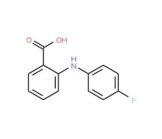 N-(4-Fluorophenyl)anthranilic acid (CAS 54-60-4) - chemical structure image
