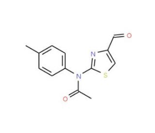 N-(4-formyl-1,3-thiazol-2-yl)-N-(4-methylphenyl)acetamide - chemical structure image
