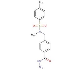 N-(4-Hydrazinocarbonyl-benzyl)-4,N-dimethyl-benzenesulfonamide - chemical structure image
