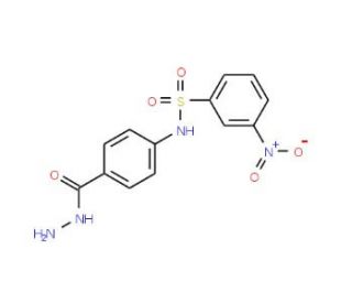 N-(4-Hydrazinocarbonyl-phenyl)-3-nitro-benzenesulfonamide - chemical structure image