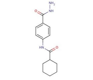 N-[4-(Hydrazinocarbonyl)phenyl]-cyclohexanecarboxamide (CAS 443677-84-7) - chemical structure image