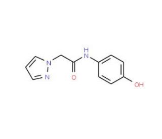 N-(4-hydroxyphenyl)-2-(1H-pyrazol-1-yl)acetamide - chemical structure image
