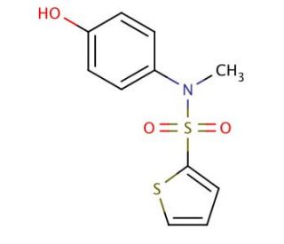 N-(4-hydroxyphenyl)-N-methylthiophene-2-sulfonamide - chemical structure image