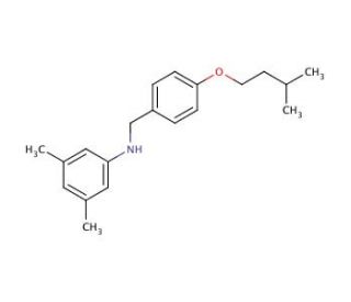 N-[4-(Isopentyloxy)benzyl]-3,5-dimethylaniline - chemical structure image